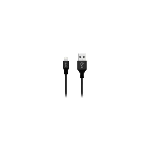 Cablu Date Lightning Fonex Textil 1m Negru