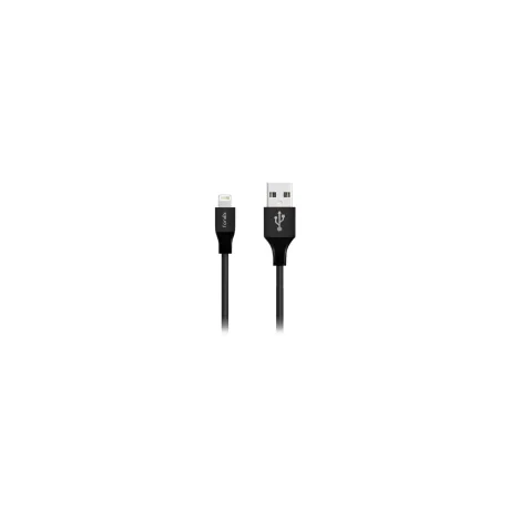 Cablu Date Lightning Fonex Textil 1m Negru