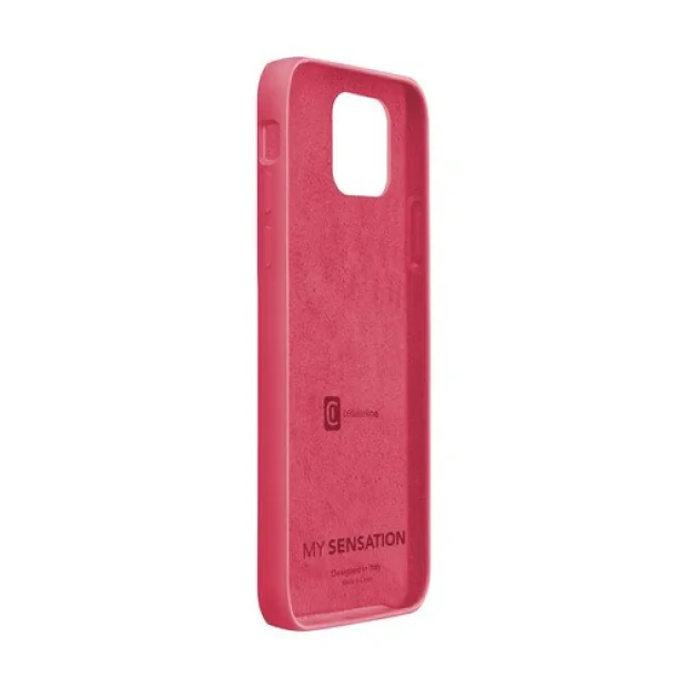 Husa Cover Cellularline Silicon Soft pentru iPhone 12 Mini Coral