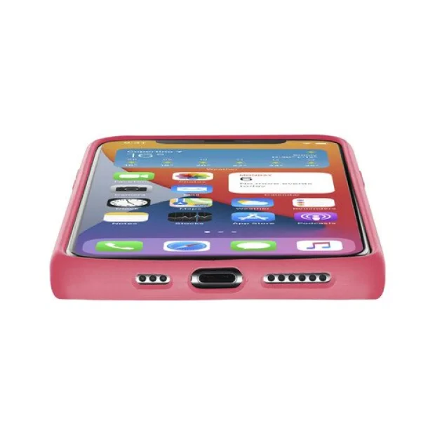 Husa Cover Cellularline Silicon Soft pentru iPhone 12 Mini Coral