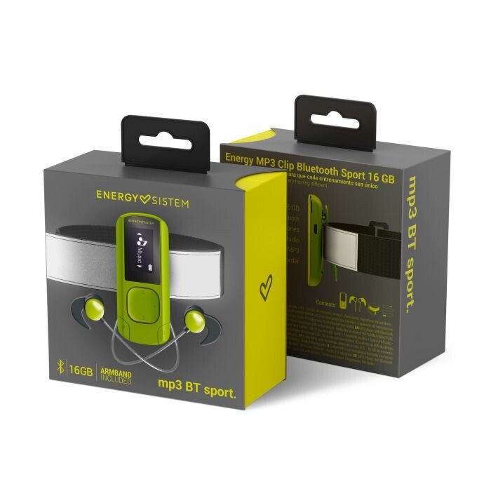 MP3 Player Energy Sport Greenstone Bluetooth MicroSD Slot BT 4.1 16 GB Verde thumb