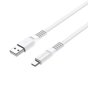 Cablu Date Micro Usb Borofone BX23 Wide 1m Alb