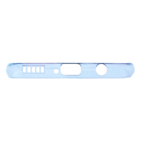 Husa Cover Silicon Fashion pentru Huawei P40 Lite Transparent Flori Roz