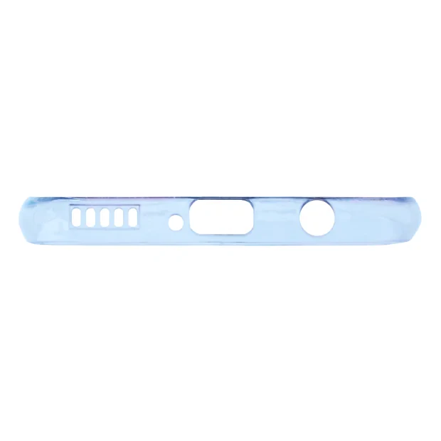 Husa Cover Silicon Fashion pentru Huawei P40 Lite Transparent Flori Roz