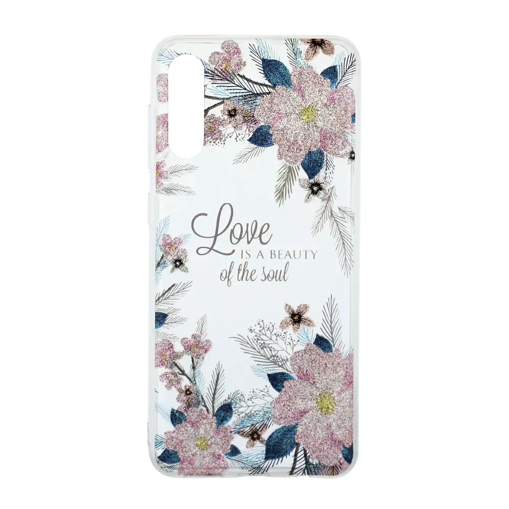 drain consensus reaction Husa Cover Silicon Fashion pentru Samsung Galaxy A50 Bulk Transparent Flori  Roz - Contakt.ro