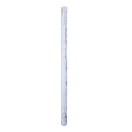 Husa Cover Silicon Fashion pentru Samsung Galaxy A50 Transparent Flori Roz