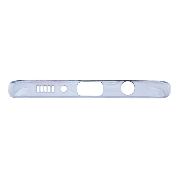 Husa Cover Silicon Fashion pentru Samsung Galaxy A71 Bulk Transparent Flori Roz