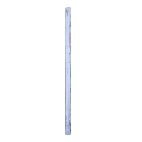 Husa Cover Silicon Fashion pentru Samsung Galaxy A71 Bulk Transparent Flori Roz