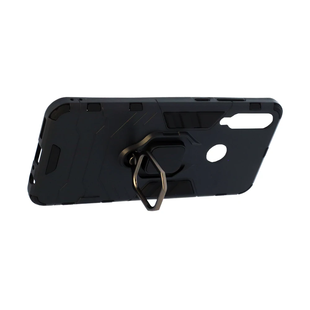 Husa Cover Hard Ring Armor pentru Huawei Y6P Negru thumb