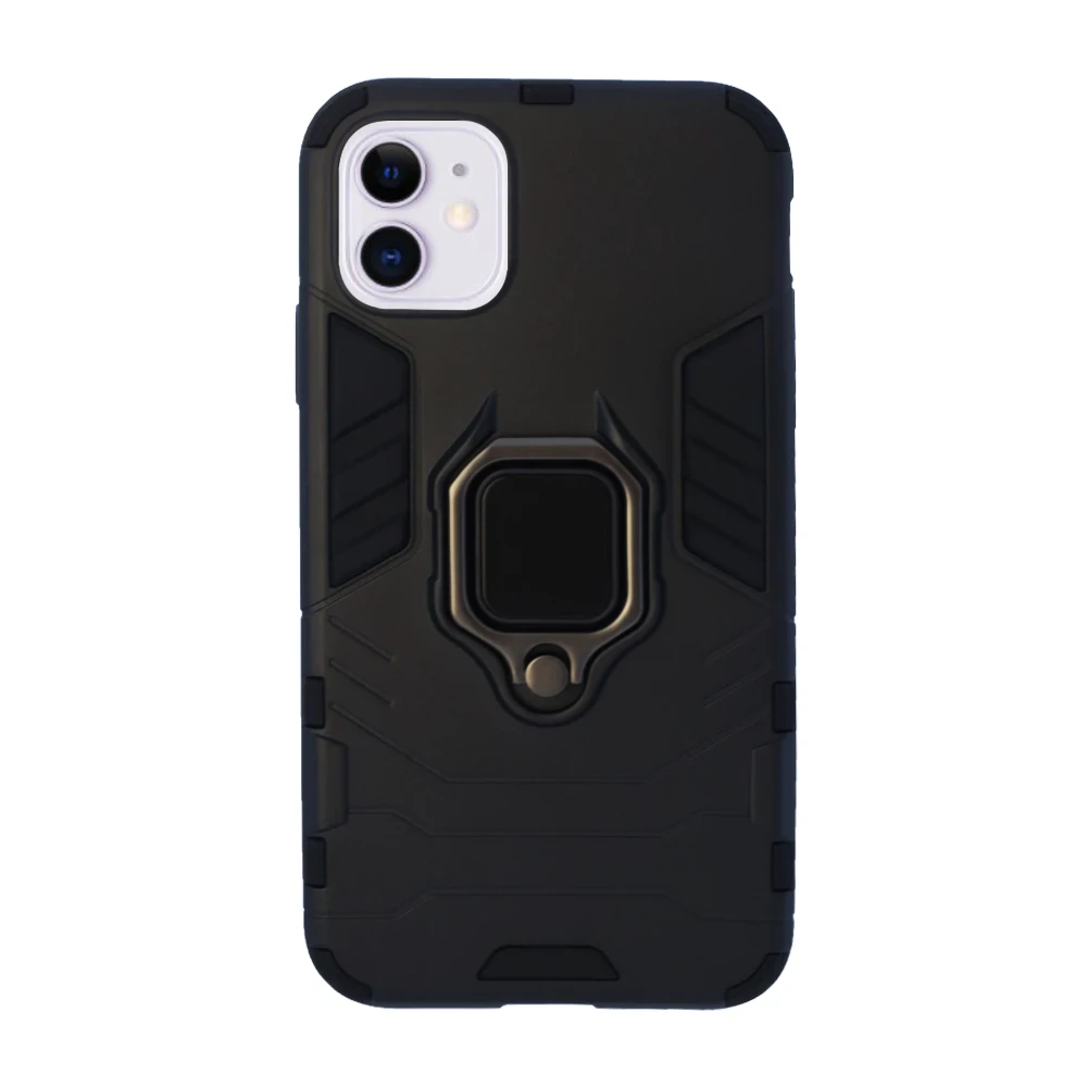 Husa Cover Hard Ring Armor pentru iPhone 11 Negru thumb