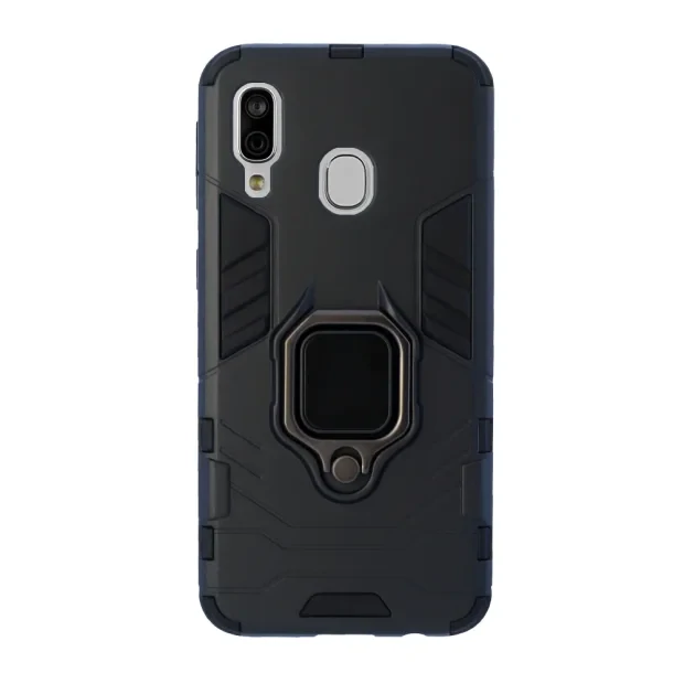 Husa Cover Hard Ring Armor pentru Samsung Galaxy A40 Negru