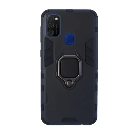 Husa Cover Hard Ring Armor pentru Samsung Galaxy M21 Negru