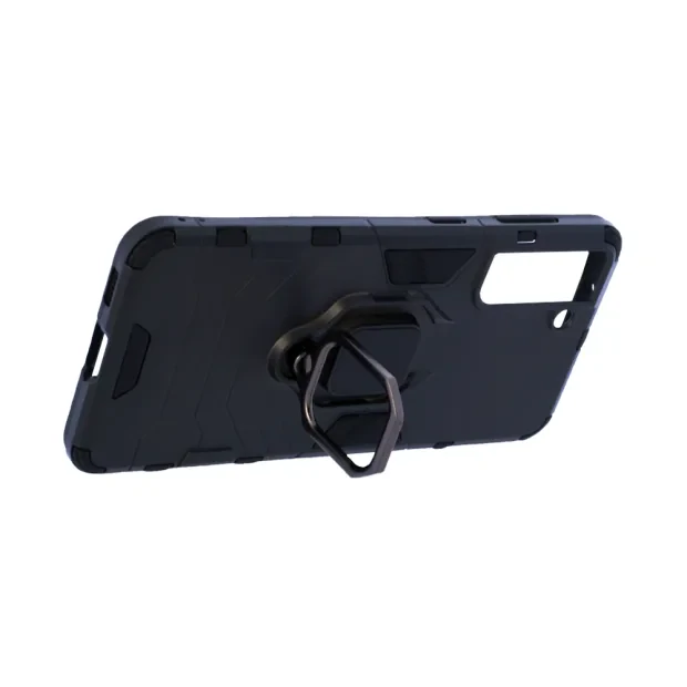 Husa Cover Hard Ring Armor pentru Samsung Galaxy S21 Negru