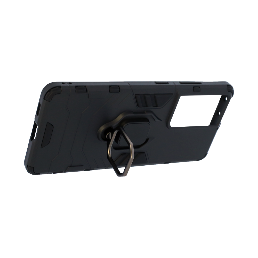 Husa Cover Hard Ring Armor pentru Samsung Galaxy S21 Ultra Negru thumb