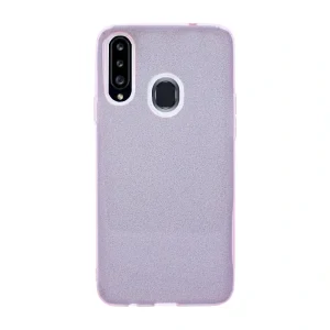 Husa Cover Fashion Glitter pentru Samsung Galaxy A20s Roz