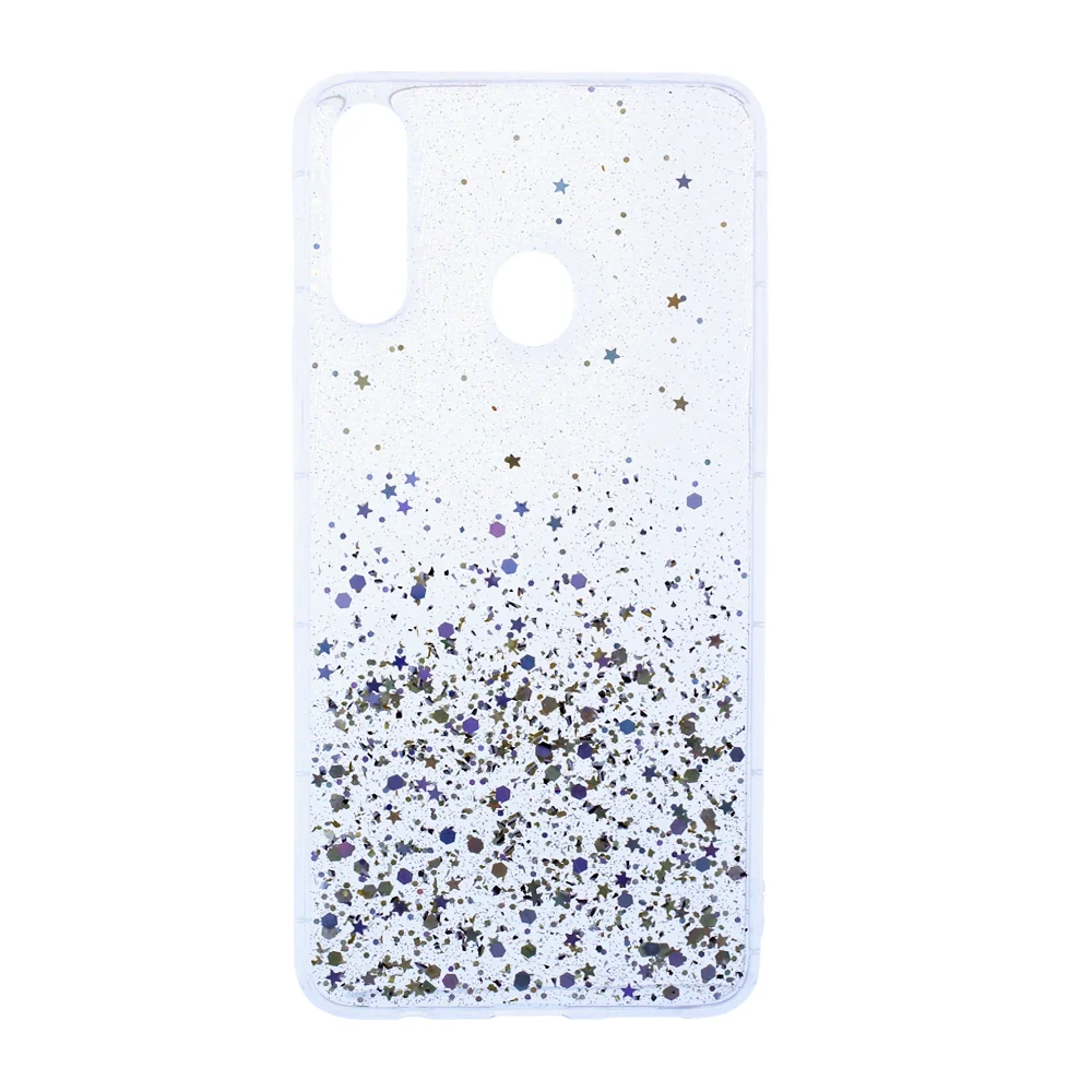 Husa Cover Silicon Brilliant Glitter pentru Samsung Galaxy A20s Transparent thumb