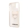 Husa Karl Lagerfeld Choupette Glitter pentru iPhone 11 Auriu