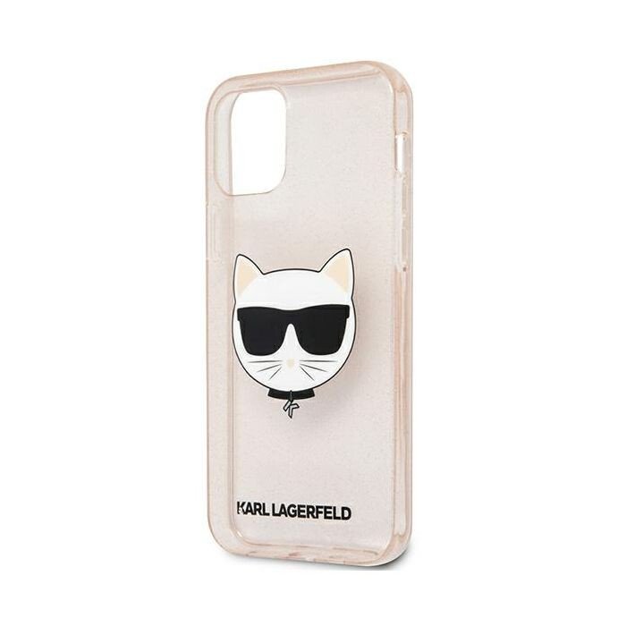 Husa Karl Lagerfeld Choupette Glitter pentru iPhone 12 Pro Max Auriu thumb