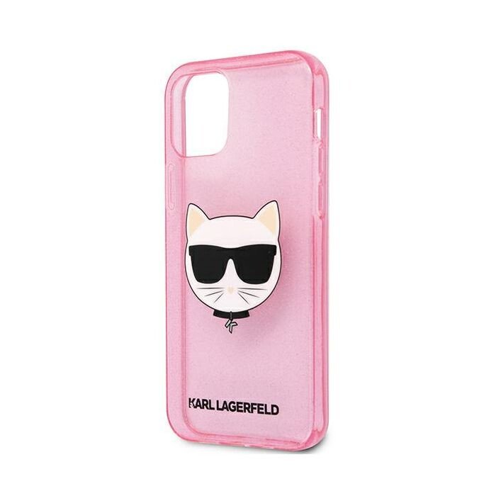 Husa Karl Lagerfeld Choupette Glitter pentru iPhone 12 Pro Max Roz thumb
