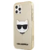 Husa Karl Lagerfeld Choupette Glitter pentru iPhone 12/iPhone 12 Pro Auriu