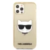 Husa Karl Lagerfeld Choupette Glitter pentru iPhone 12/iPhone 12 Pro Auriu