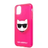 Husa Karl Lagerfeld Choupette Head pentru iPhone 11 Roz