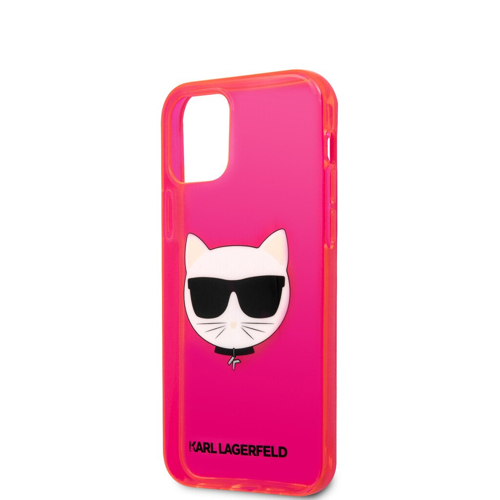 Husa Karl Lagerfeld Choupette Head pentru iPhone 12 Mini Roz thumb