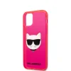 Husa Karl Lagerfeld Choupette Head pentru iPhone 12 Mini Roz