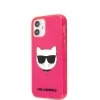 Husa Karl Lagerfeld Choupette Head pentru iPhone 12 Mini Roz