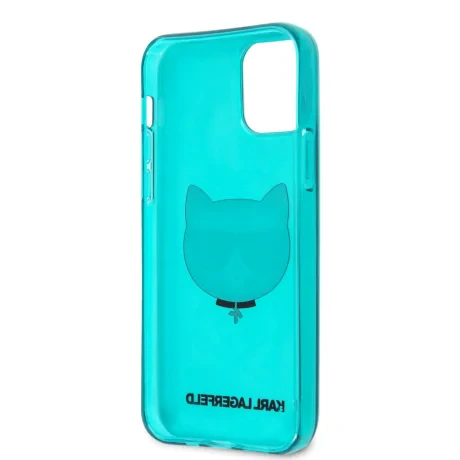 Husa Karl Lagerfeld Choupette Head pentru iPhone 12 Pro Max Albastru