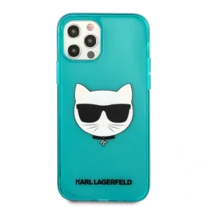 Husa Karl Lagerfeld Choupette Head pentru iPhone 12 Pro Max Albastru