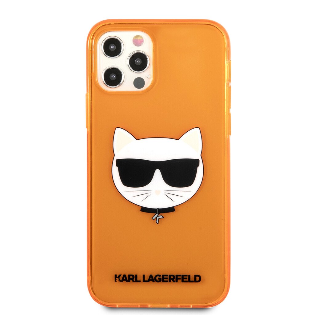 Husa Karl Lagerfeld Choupette Head pentru iPhone 12 Pro Max Portocaliu thumb