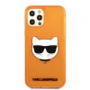 Husa Karl Lagerfeld Choupette Head pentru iPhone 12 Pro Max Portocaliu