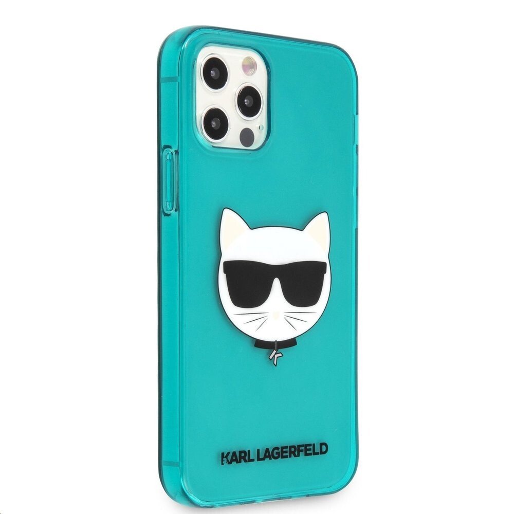 Husa Karl Lagerfeld Choupette Head pentru iPhone 12/iPhone 12 Pro Albastru thumb