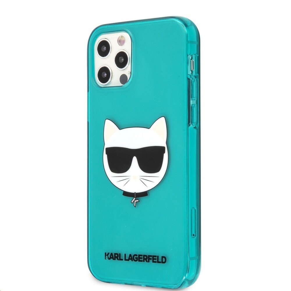 Husa Karl Lagerfeld Choupette Head pentru iPhone 12/iPhone 12 Pro Albastru thumb