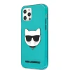 Husa Karl Lagerfeld Choupette Head pentru iPhone 12/iPhone 12 Pro Albastru