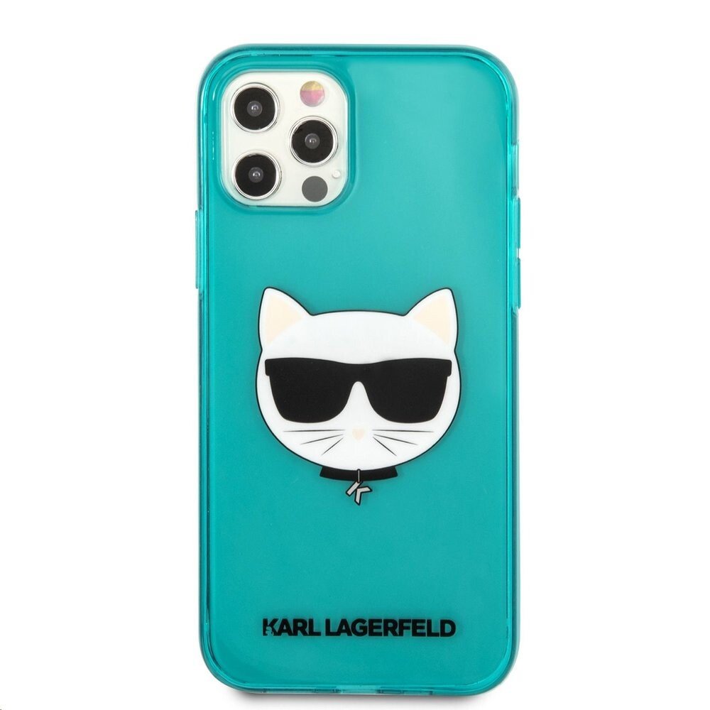 Husa Karl Lagerfeld Choupette Head pentru iPhone 12/iPhone 12 Pro Albastru thumb