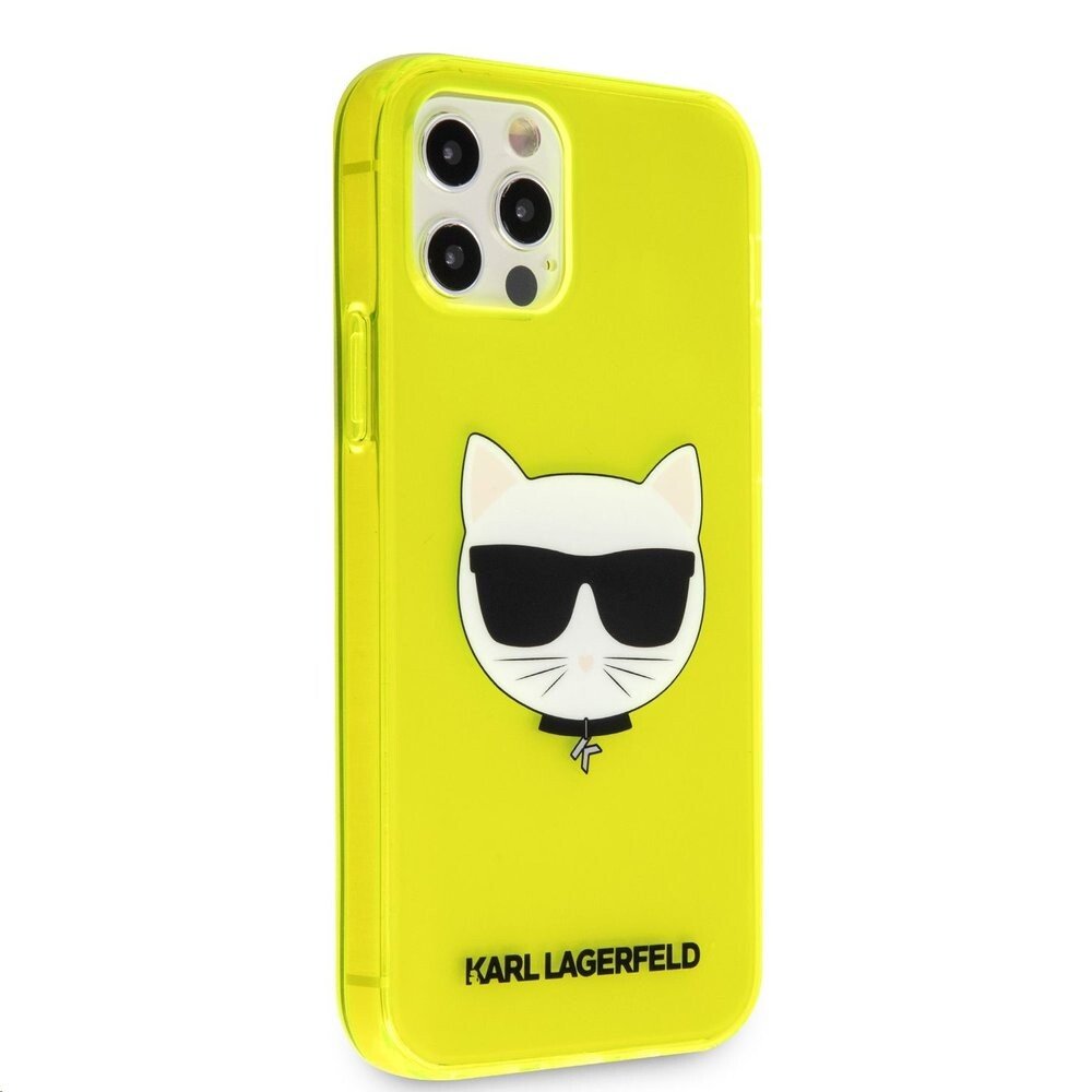 Husa Karl Lagerfeld Choupette Head pentru iPhone 12/iPhone 12 Pro Yellow thumb