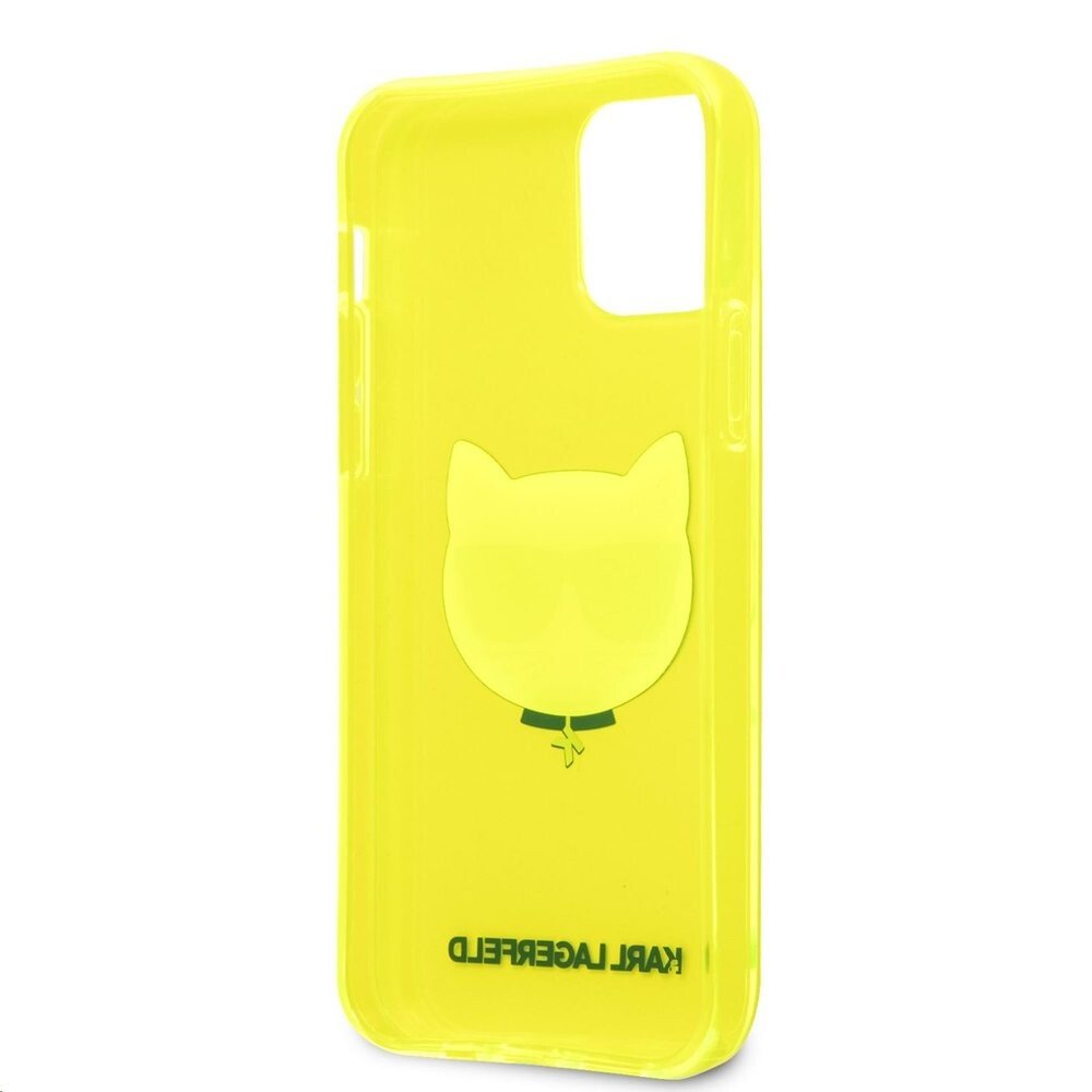 Husa Karl Lagerfeld Choupette Head pentru iPhone 12/iPhone 12 Pro Yellow thumb