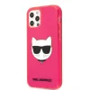 Husa Karl Lagerfeld Choupette Head pentru iPhone 12/iPhone 12 Pro Roz