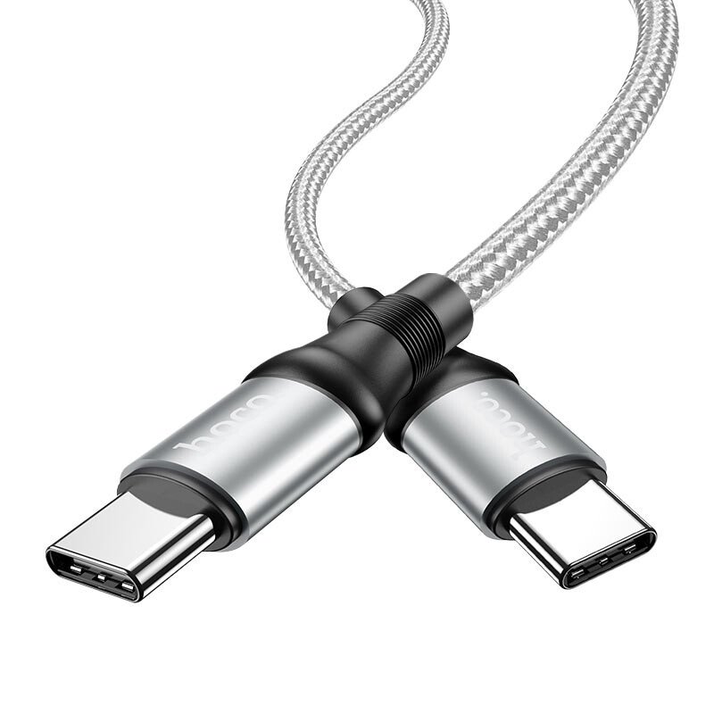 Cablu Date Hoco X50 Type-C to Type-C 1m cu Incarcare Rapida Gri thumb