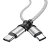 Cablu Date Hoco X50 Type-C to Type-C 1m cu Incarcare Rapida Gri