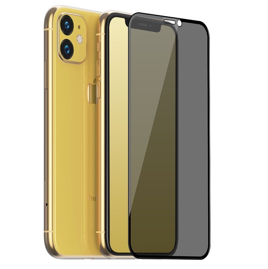 Folie Sticla Hoco 3D Anty-Spy Shatterproof Edges pentru iPhone XR/11 Negru thumb