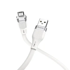 Cablu Date Hoco U72 USB to MicroUSB 1.2m Alb