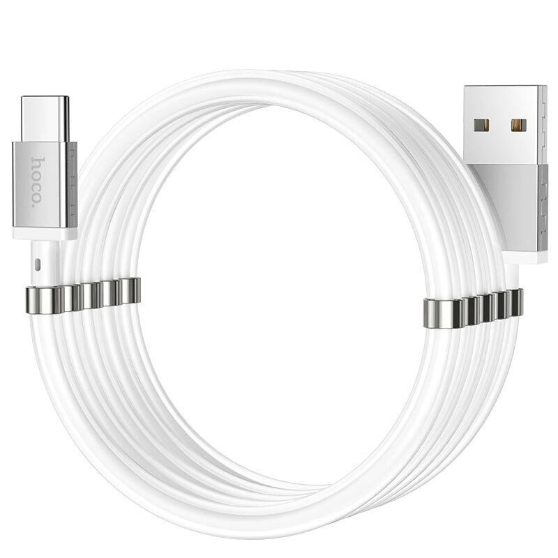 Cablu Date Hoco U91 USB to Type-C Magnetic 1.2m Alb thumb