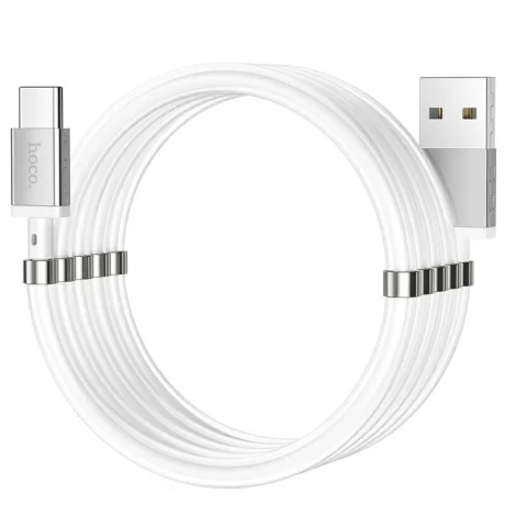 Cablu Date Hoco U91 USB to Type-C Magnetic 1.2m Alb