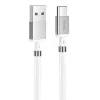 Cablu Date Hoco U91 USB to Type-C Magnetic 1.2m Alb