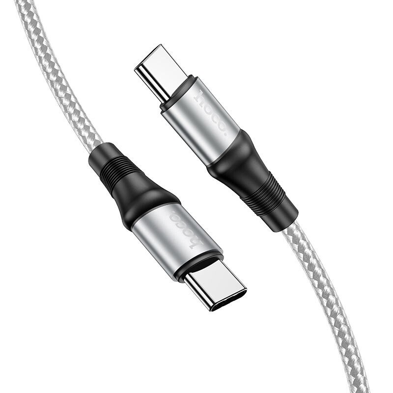 Cablu Date Hoco X50 Type-C to Type-C 2m cu Incarcare Rapida Gri thumb