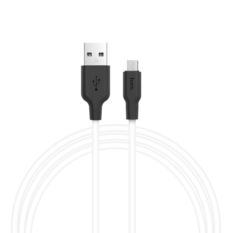 CABLU HOCO X21 MICRO USB NEGRU+ALB 2M thumb