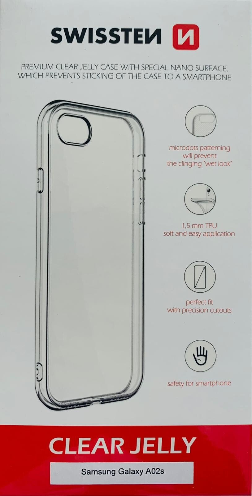 Husa Cover Swissten Silicon Jelly pentru Samsung Galaxy A02s Transparent thumb